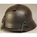 Австро-венгерский  стальной шлем «Берндорф» с защитным налобником