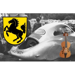 Логотип "Порше" (PORSCHE) для техники выпуска 1938-1948годов.