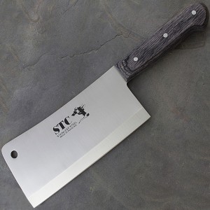 Нож для разделки мяса обух 5мм сталь 9ХФ. Рукоятка дуб